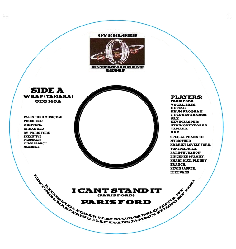 Paris Ford - I can't stand it