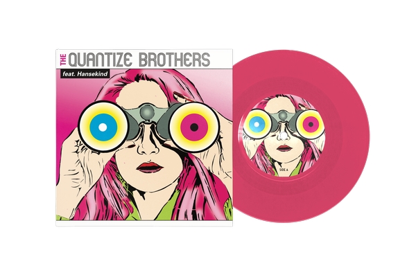 Cover et disque vinyle de The Quantize Brothers ft. Hansekind sort Life time et With you