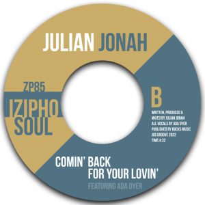 Macaron du disque vynil de Julian Jonah featuring Ada Dyer - Comin' back for your lovin'